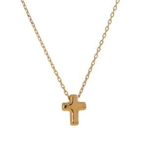 Gold Cross Necklace, Women's Necklace, Gold Jewelry, Necklace, Gift Idea